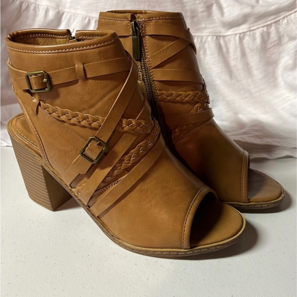 Maurice’s Open Toe Open Heel Booties